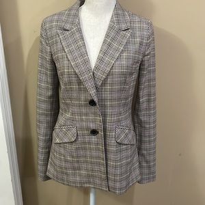 Halogen Brown Plaid Blazer